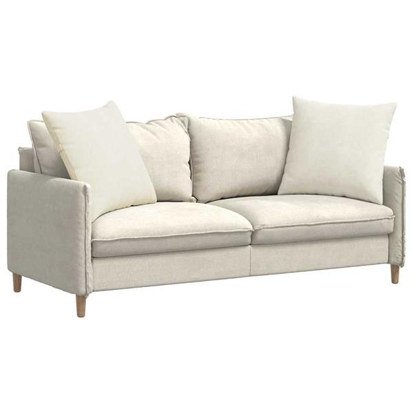Grote foto vidaxl sofa kussens 2 pcs cr me 60 x 60 cm katoen stof huis en inrichting woningdecoratie