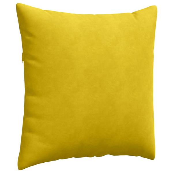 Grote foto vidaxl sofa kussens 2 pcs geel 60 x 60 cm katoen stof huis en inrichting woningdecoratie
