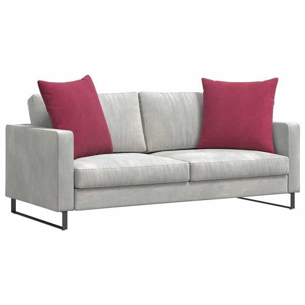 Grote foto vidaxl sofa kussens 2 pcs wijnrood 60 x 60 cm katoen stof huis en inrichting woningdecoratie