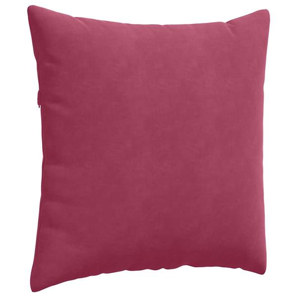 Grote foto vidaxl sofa kussens 2 pcs wijnrood 60 x 60 cm katoen stof huis en inrichting woningdecoratie