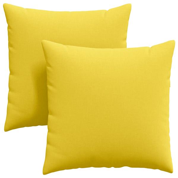 Grote foto vidaxl sofa kussens 2 pcs lichtgeel 60 x 60 cm stof huis en inrichting woningdecoratie