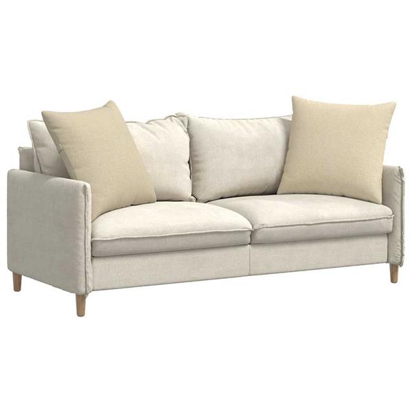 Grote foto vidaxl sofa kussens 2 pcs cr me 60 x 60 cm stof huis en inrichting woningdecoratie