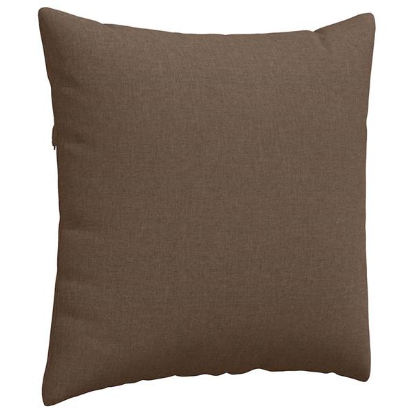 Grote foto vidaxl sofa kussens 2 pcs bruin 60 x 60 cm stof huis en inrichting woningdecoratie
