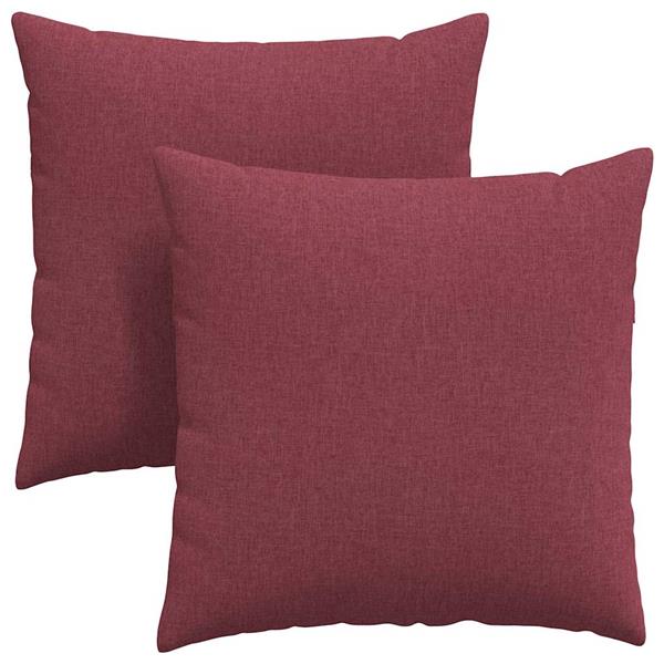 Grote foto vidaxl sofa kussens 2 pcs wijnrood 60 x 60 cm stof huis en inrichting woningdecoratie