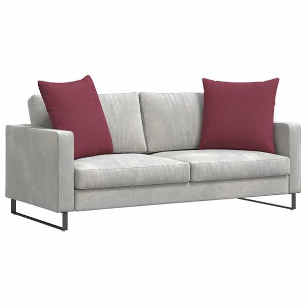 Grote foto vidaxl sofa kussens 2 pcs wijnrood 60 x 60 cm stof huis en inrichting woningdecoratie