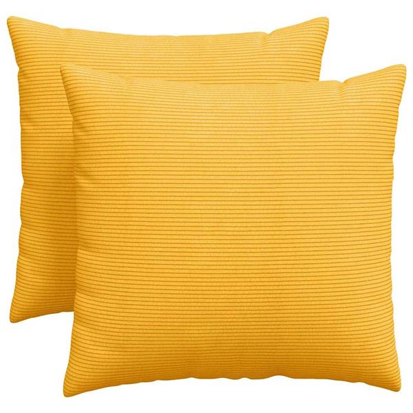 Grote foto vidaxl sofa kussens 2 pcs lichtgeel 50 x 50 cm katoen stof huis en inrichting woningdecoratie