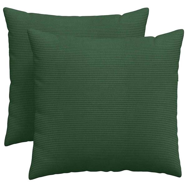 Grote foto vidaxl sofa kussens 2 pcs donkergroen 50 x 50 cm katoen stof huis en inrichting woningdecoratie