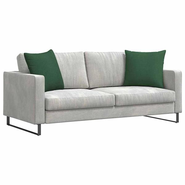 Grote foto vidaxl sofa kussens 2 pcs donkergroen 50 x 50 cm katoen stof huis en inrichting woningdecoratie