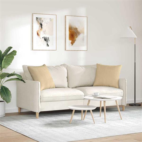 Grote foto vidaxl sofa kussens 2 pcs grijs groen 50 x 50 cm katoen stof huis en inrichting woningdecoratie