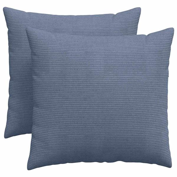 Grote foto vidaxl sofa kussens 2 pcs blauw 50 x 50 cm katoen stof huis en inrichting woningdecoratie