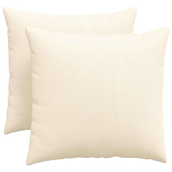 Grote foto vidaxl sofa kussens 2 pcs cr me 50 x 50 cm katoen stof huis en inrichting woningdecoratie