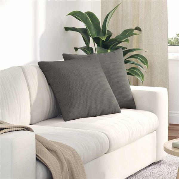 Grote foto vidaxl sofa kussens 2 pcs lichtgrijs 50 x 50 cm katoen stof huis en inrichting woningdecoratie