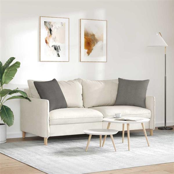 Grote foto vidaxl sofa kussens 2 pcs lichtgrijs 50 x 50 cm katoen stof huis en inrichting woningdecoratie
