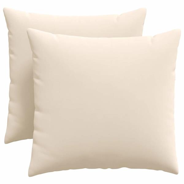 Grote foto vidaxl sofa kussens 2 pcs beige 50 x 50 cm stof huis en inrichting woningdecoratie
