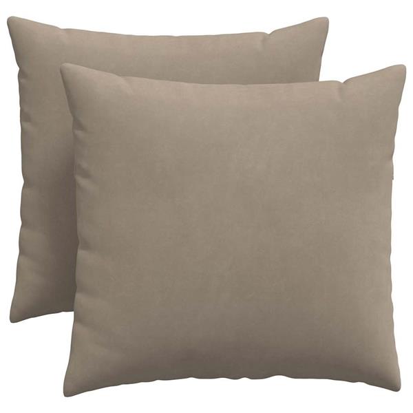 Grote foto vidaxl sofa kussens 2 pcs taupe 50 x 50 cm stof huis en inrichting woningdecoratie
