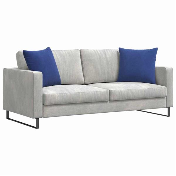 Grote foto vidaxl sofa kussens 2 pcs politieblauw 50 x 50 cm katoen stof huis en inrichting woningdecoratie