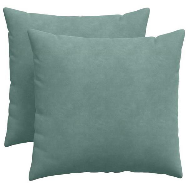 Grote foto vidaxl sofa kussens 2 pcs zeegroen 50 x 50 cm katoen stof huis en inrichting woningdecoratie