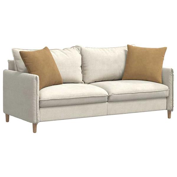 Grote foto vidaxl sofa kussens 2 pcs bruin 50 x 50 cm katoen stof huis en inrichting woningdecoratie