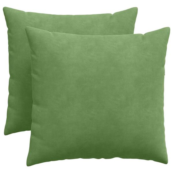 Grote foto vidaxl sofa kussens 2 pcs lichtgroen 50 x 50 cm katoen stof huis en inrichting woningdecoratie
