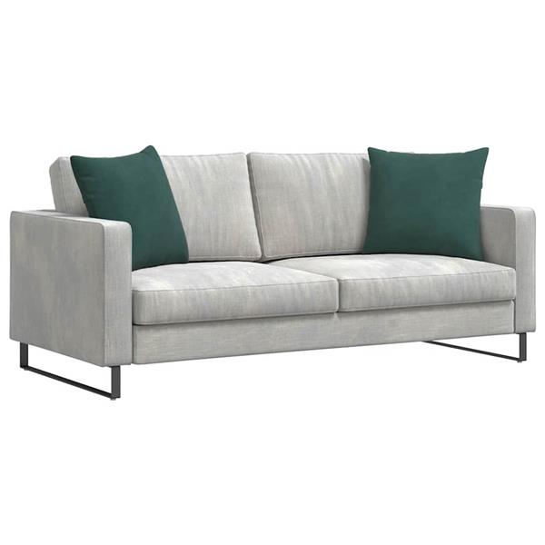 Grote foto vidaxl sofa kussens 2 pcs donkergroen 50 x 50 cm katoen stof huis en inrichting woningdecoratie