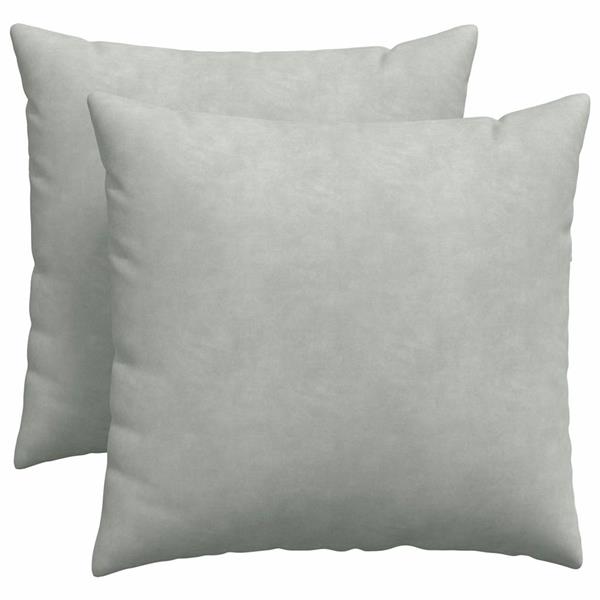 Grote foto vidaxl sofa kussens 2 pcs lichtgrijs 50 x 50 cm katoen stof huis en inrichting woningdecoratie