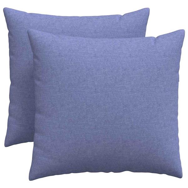 Grote foto vidaxl sofa kussens 2 pcs blauw 50 x 50 cm stof huis en inrichting woningdecoratie
