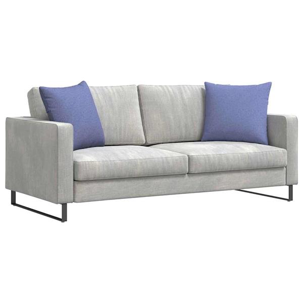 Grote foto vidaxl sofa kussens 2 pcs blauw 50 x 50 cm stof huis en inrichting woningdecoratie