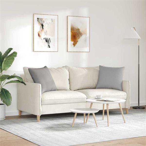 Grote foto vidaxl sofa kussens 2 pcs grijs 50 x 50 cm stof huis en inrichting woningdecoratie