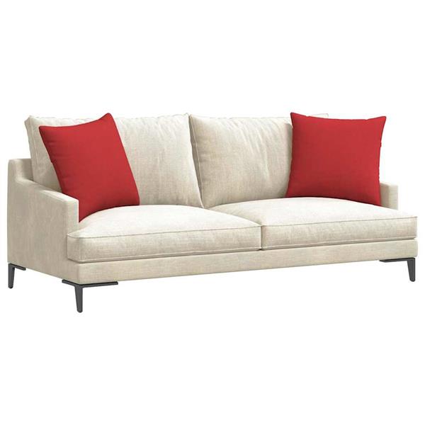 Grote foto vidaxl sofa kussens 2 pcs rood 50 x 50 cm stof huis en inrichting woningdecoratie