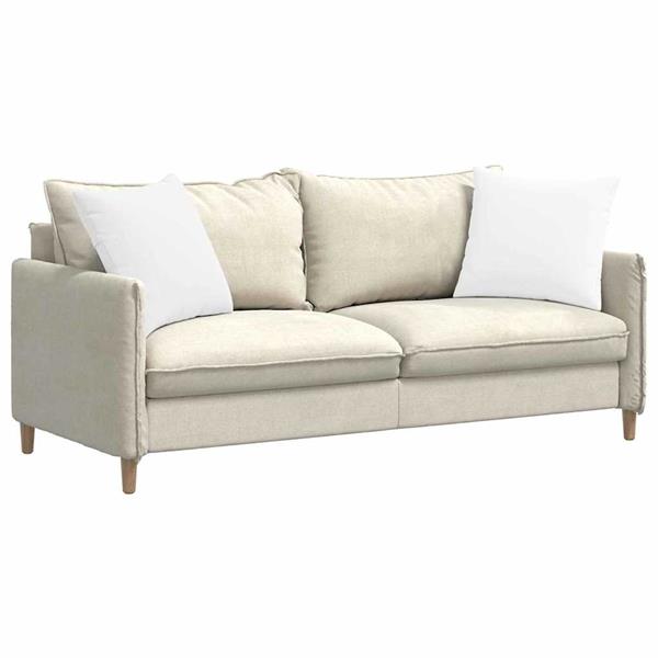 Grote foto vidaxl sofa kussens 2 pcs wit 50 x 50 cm stof huis en inrichting woningdecoratie