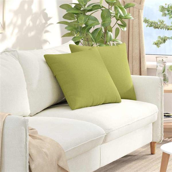 Grote foto vidaxl sofa kussens 2 pcs lichtgroen 50 x 50 cm stof huis en inrichting woningdecoratie