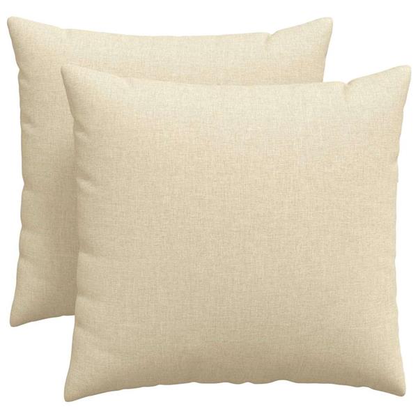 Grote foto vidaxl sofa kussens 2 pcs cr me 50 x 50 cm stof huis en inrichting woningdecoratie