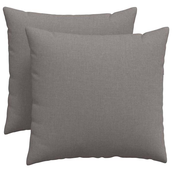 Grote foto vidaxl sofa kussens 2 pcs taupe 50 x 50 cm stof huis en inrichting woningdecoratie
