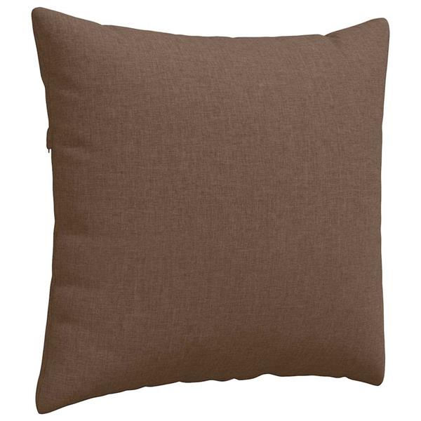 Grote foto vidaxl sofa kussens 2 pcs bruin 50 x 50 cm stof huis en inrichting woningdecoratie