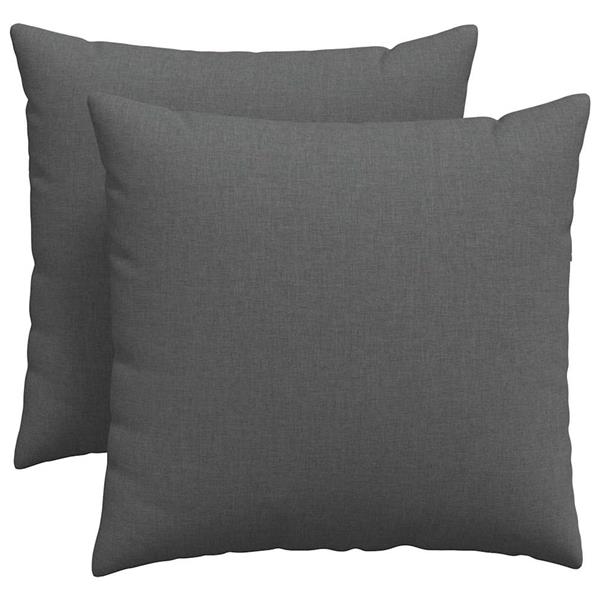 Grote foto vidaxl sofa kussens 2 pcs donkergrijs 50 x 50 cm stof huis en inrichting woningdecoratie
