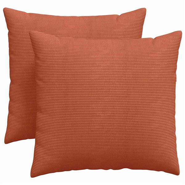 Grote foto vidaxl sofa kussens 2 pcs rood oranje 45 x 45 cm katoen stof huis en inrichting woningdecoratie