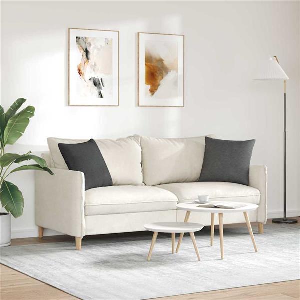 Grote foto vidaxl sofa kussens 2 pcs donkergrijs 45 x 45 cm katoen stof huis en inrichting woningdecoratie