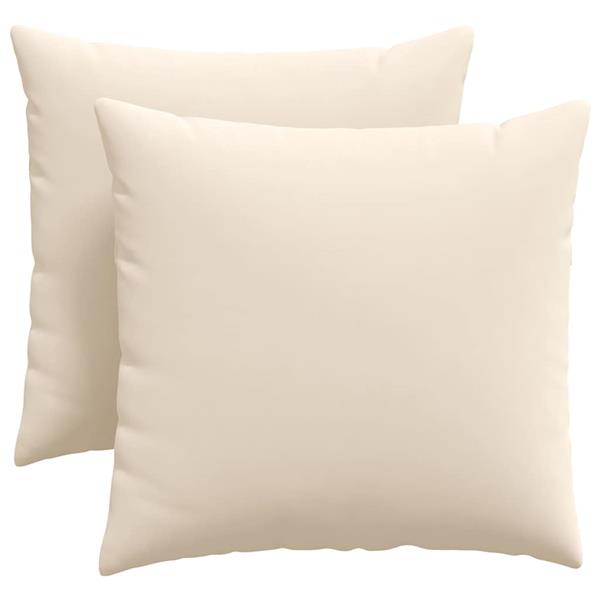 Grote foto vidaxl sofa kussens 2 pcs beige 45 x 45 cm stof huis en inrichting woningdecoratie