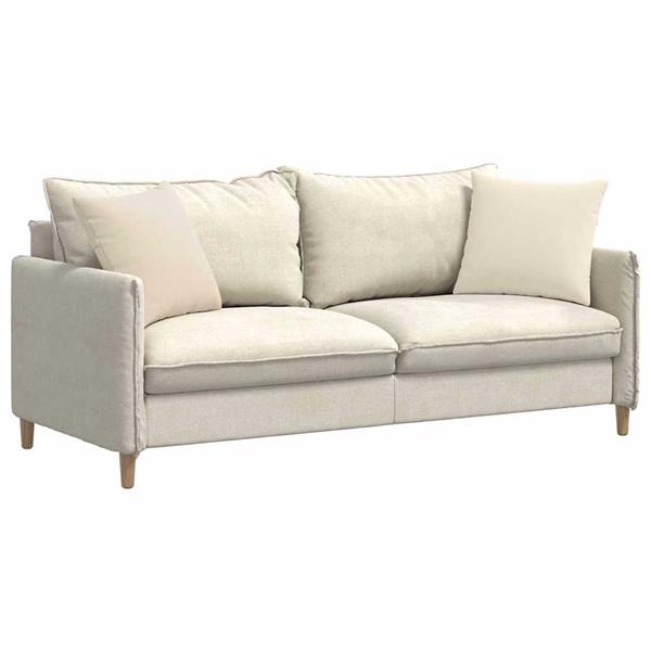 Grote foto vidaxl sofa kussens 2 pcs beige 45 x 45 cm stof huis en inrichting woningdecoratie