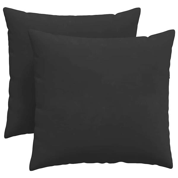 Grote foto vidaxl sofa kussens 2 pcs zwart 45 x 45 cm stof huis en inrichting woningdecoratie