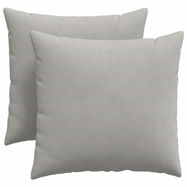 Grote foto vidaxl sofa kussens 2 pcs lichtgrijs 45 x 45 cm stof huis en inrichting woningdecoratie