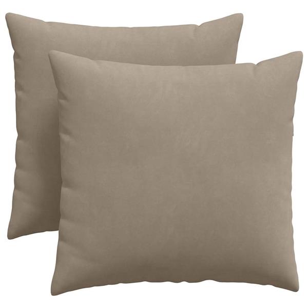 Grote foto vidaxl sofa kussens 2 pcs taupe 45 x 45 cm stof huis en inrichting woningdecoratie