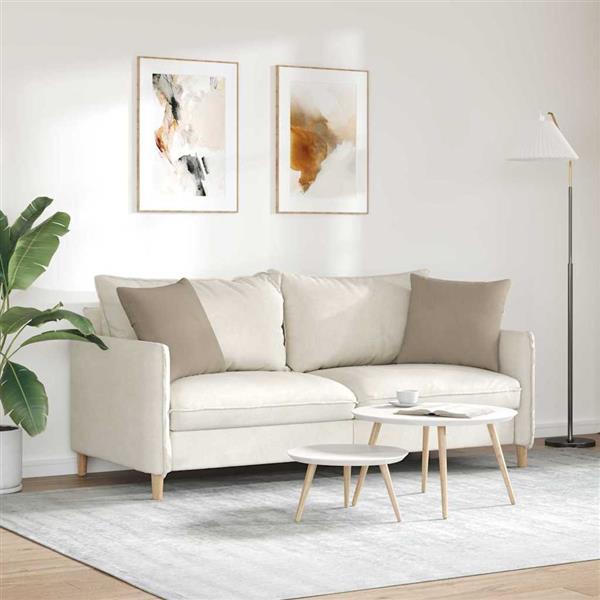 Grote foto vidaxl sofa kussens 2 pcs taupe 45 x 45 cm stof huis en inrichting woningdecoratie