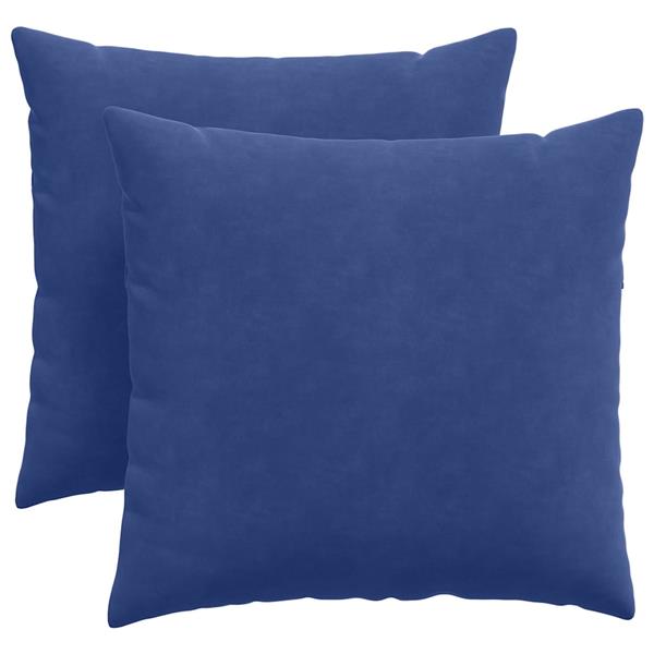 Grote foto vidaxl sofa kussens 2 pcs politieblauw 45 x 45 cm katoen stof huis en inrichting woningdecoratie