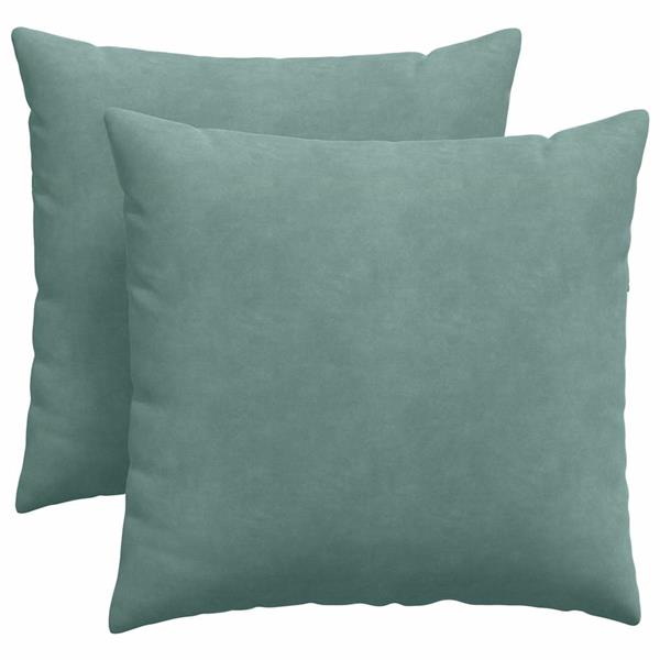 Grote foto vidaxl sofa kussens 2 pcs zeegroen 45 x 45 cm katoen stof huis en inrichting woningdecoratie