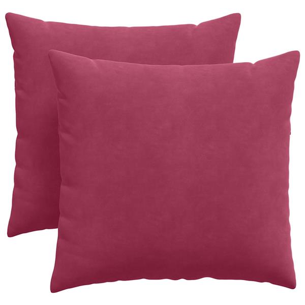 Grote foto vidaxl sofa kussens 2 pcs wijnrood 45 x 45 cm katoen stof huis en inrichting woningdecoratie