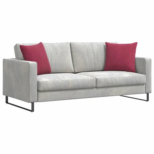 Grote foto vidaxl sofa kussens 2 pcs wijnrood 45 x 45 cm katoen stof huis en inrichting woningdecoratie
