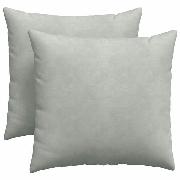 Grote foto vidaxl sofa kussens 2 pcs lichtgrijs 45 x 45 cm katoen stof huis en inrichting woningdecoratie