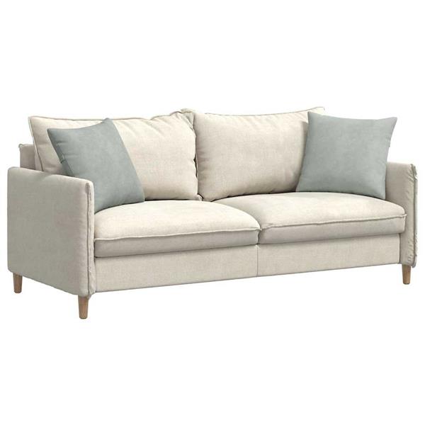 Grote foto vidaxl sofa kussens 2 pcs lichtgrijs 45 x 45 cm katoen stof huis en inrichting woningdecoratie