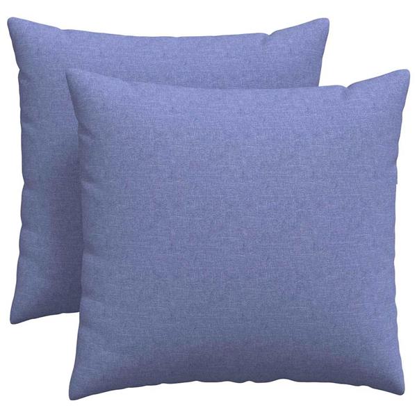 Grote foto vidaxl sofa kussens 2 pcs blauw 45 x 45 cm stof huis en inrichting woningdecoratie